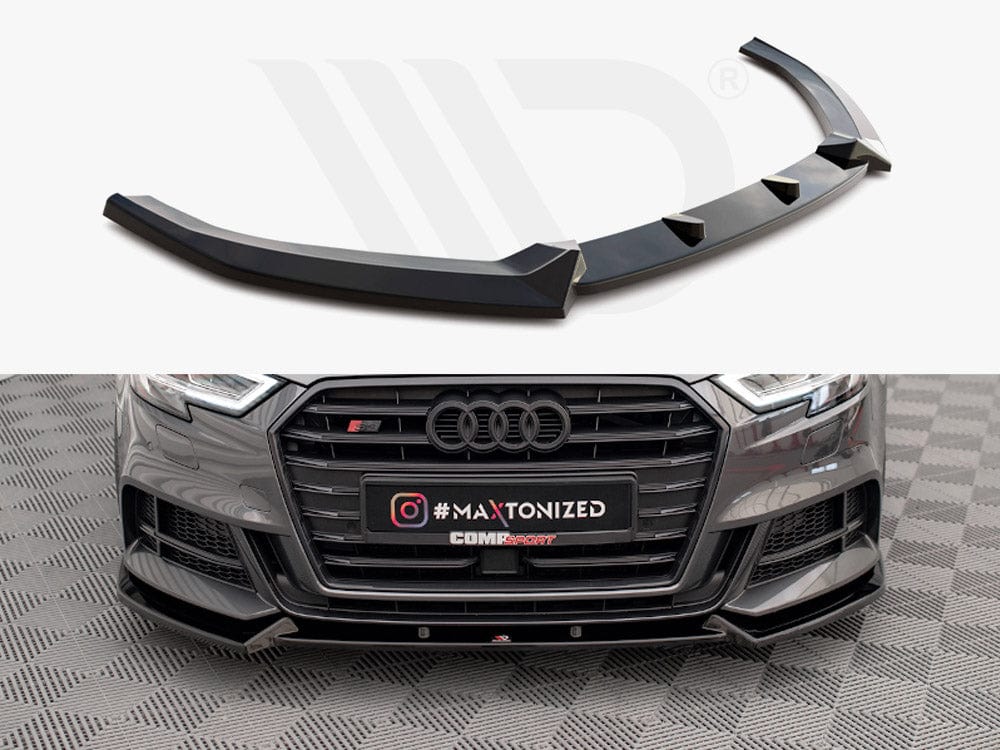 Maxton Design Front Splitter V.1 Audi S3 / A3 S-Line Sportback 8V Facelift Maxton Design SR