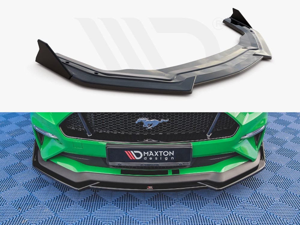 Maxton Design Front Splitter V.1 + Flaps Ford Mustang GT Mk6 Facelift Maxton Design SR