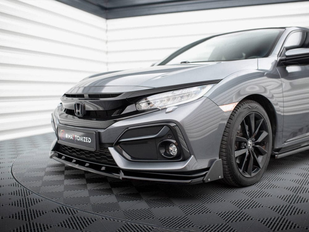 Maxton Design Front Splitter V.1 + Flaps Honda Civic Sport Mk 10 Maxton Design SR