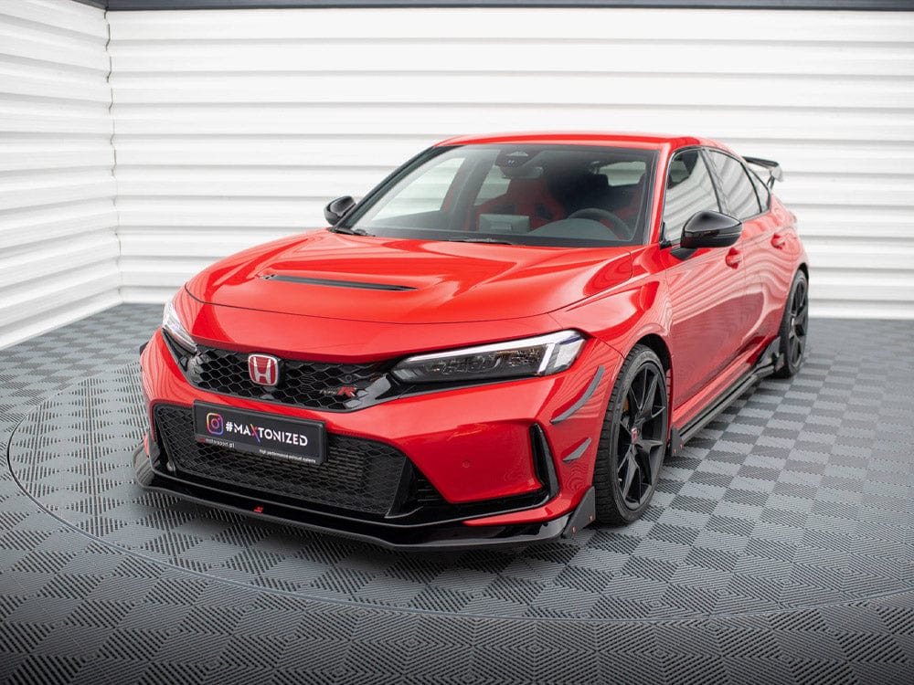 Maxton Design Front Splitter V.1 + Flaps Honda Civic Type-R Mk 11 Maxton Design SR