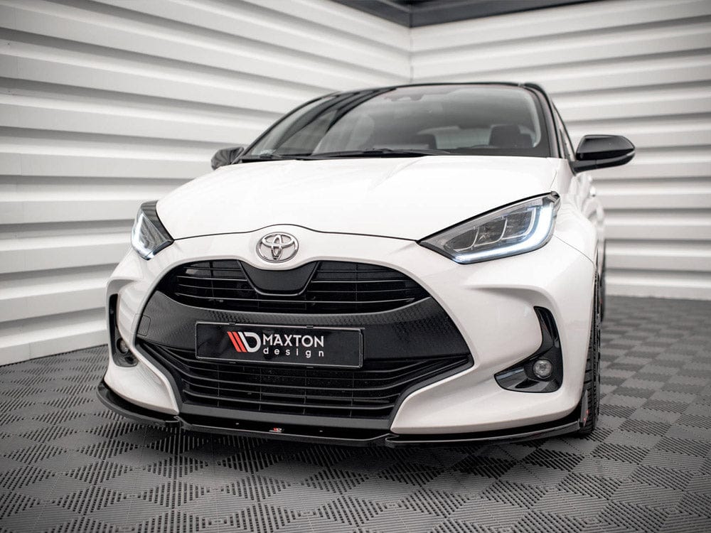 Maxton Design Front Splitter V.1 + Flaps Toyota Yaris Mk4 Maxton Design SR