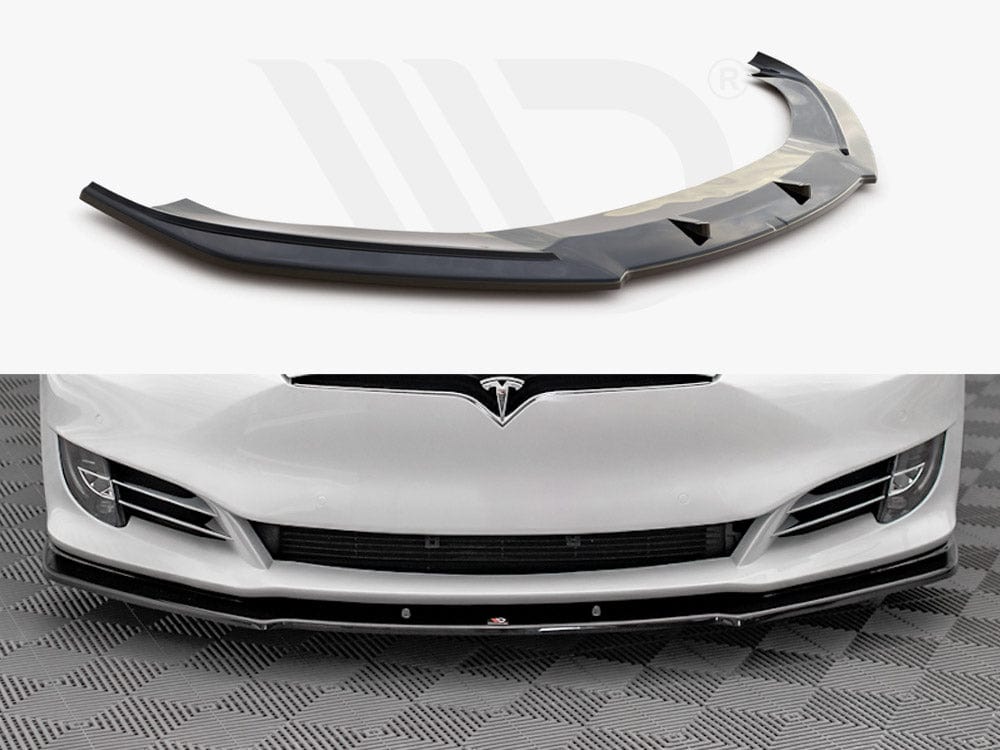 Maxton Design Front Splitter V.1 Tesla Model S Facelift Maxton Design SR
