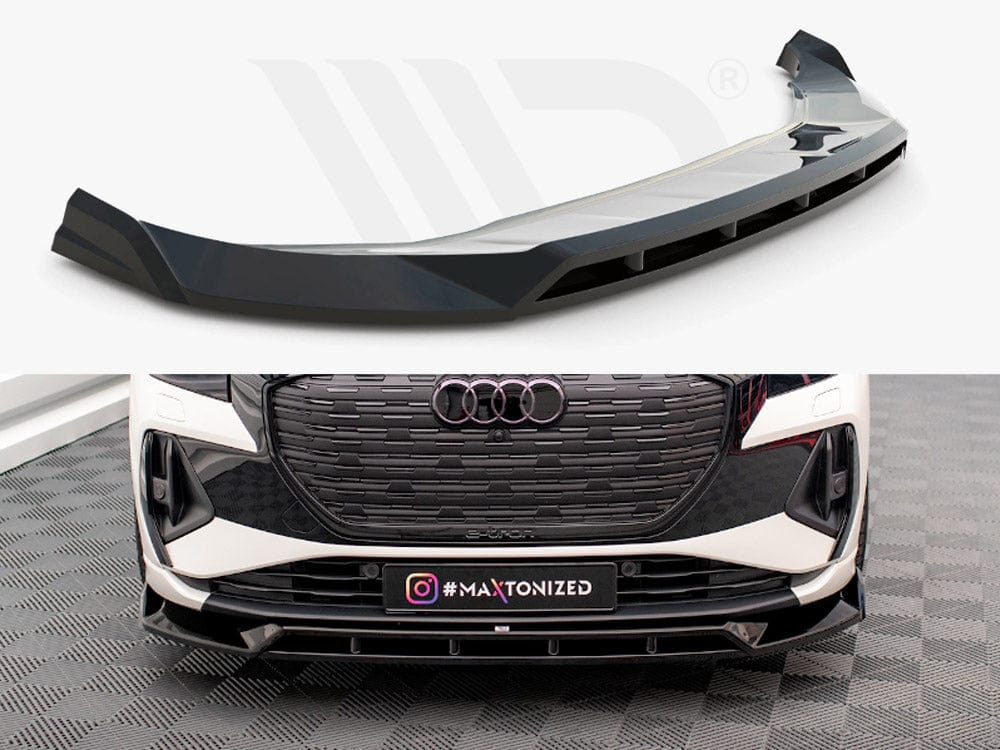 Maxton Design Front Splitter V.2 Audi Q4 e-Tron Sportback Mk1 Maxton Design SR
