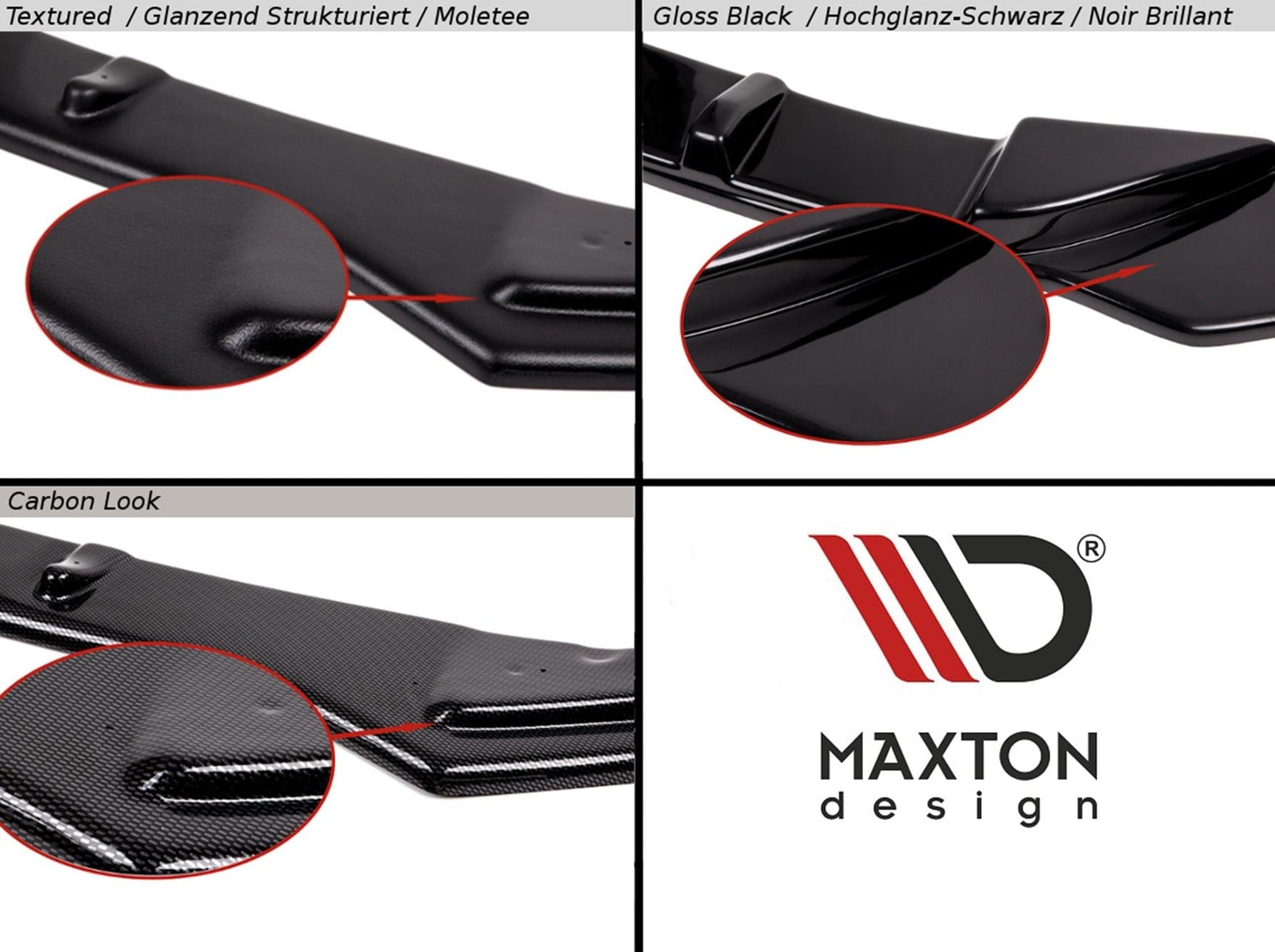 Maxton Design Front Splitter V.2 Audi RS4 B9 2017-2019 Maxton Design SR