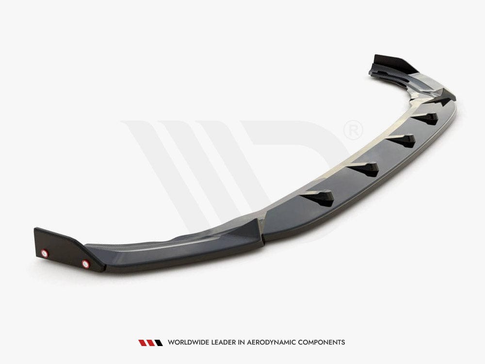 Maxton Design Front Splitter V.2 + Flaps VW Golf R Mk8 Maxton Design SR