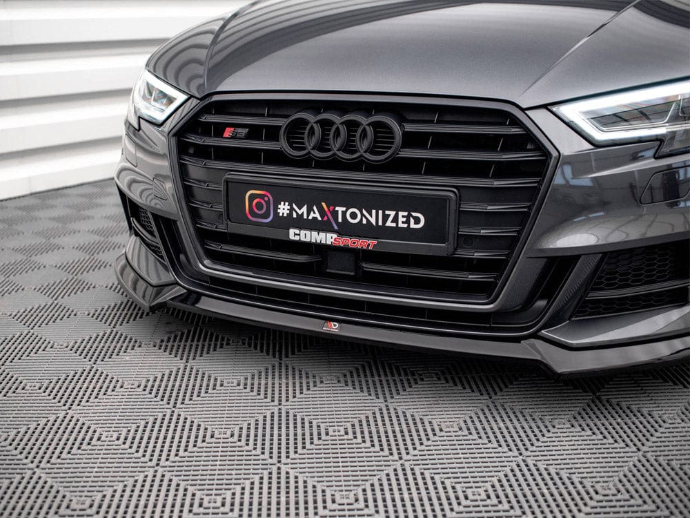 Maxton Design Front Splitter V.3 Audi S3 / A3 S-Line Sportback 8V Facelift Maxton Design SR
