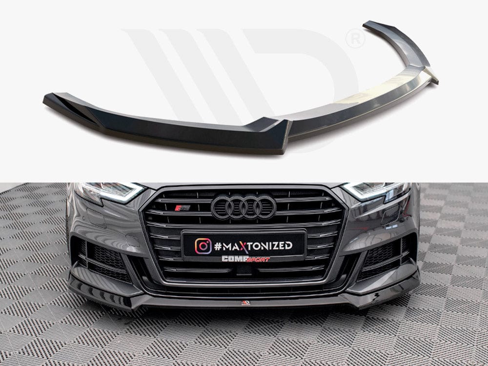 Maxton Design Front Splitter V.3 Audi S3 / A3 S-Line Sportback 8V Facelift Maxton Design SR