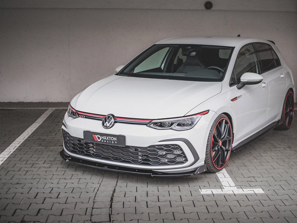 Maxton Design Front Splitter V.3 + Flaps VW Golf 8 GTI / R-Line Maxton Design SR