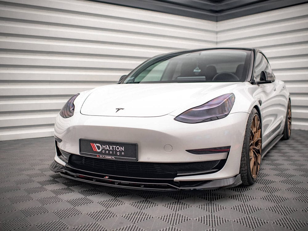 Maxton Design Front Splitter V.3 Tesla Model 3 2017- Maxton Design SR