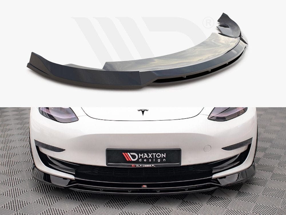 Maxton Design Front Splitter V.3 Tesla Model 3 2017- Maxton Design SR