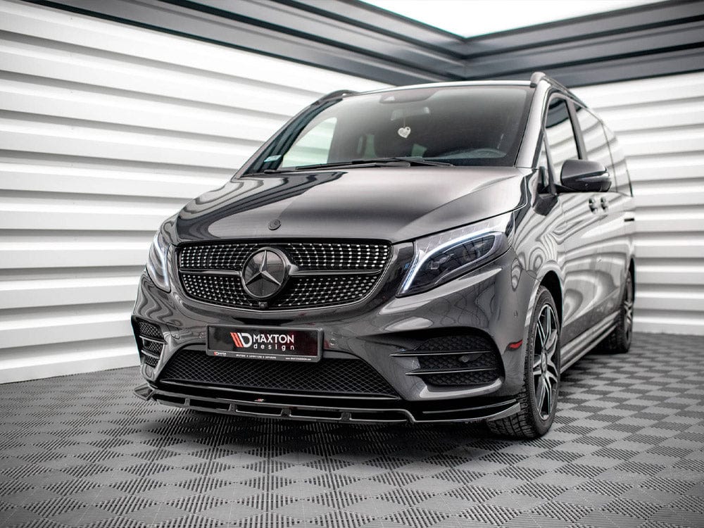 Maxton Design Front Splitter V.5 Mercedes-benz V-class Amg-line W447 Facelift 2019- Maxton Design SR