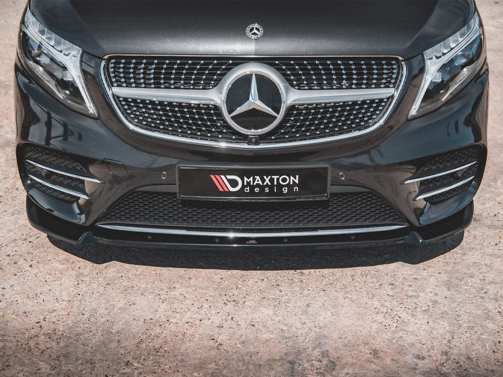 Maxton Design Front Splitter V3 Mercedes-benz V-class Amg-line W447 Facelift 2019- Maxton Design SR