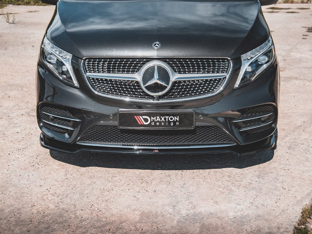 Maxton Design Front Splitter V4 Mercedes-benz V-class Amg-line W447 Facelift 2019- Maxton Design SR