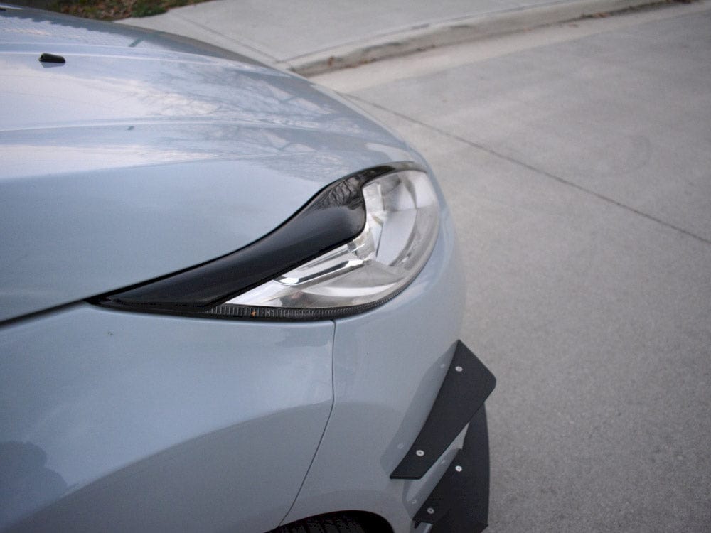 Maxton Design Gloss black Eyebrows V.2 Ford Fiesta MK7 ST Facelift 2013-2017 Maxton Design SR