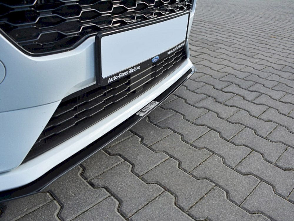 Maxton Design Gloss Black Front Racing Splitter V.2 Fiesta MK8 ST / St-line 2017- Maxton Design SR