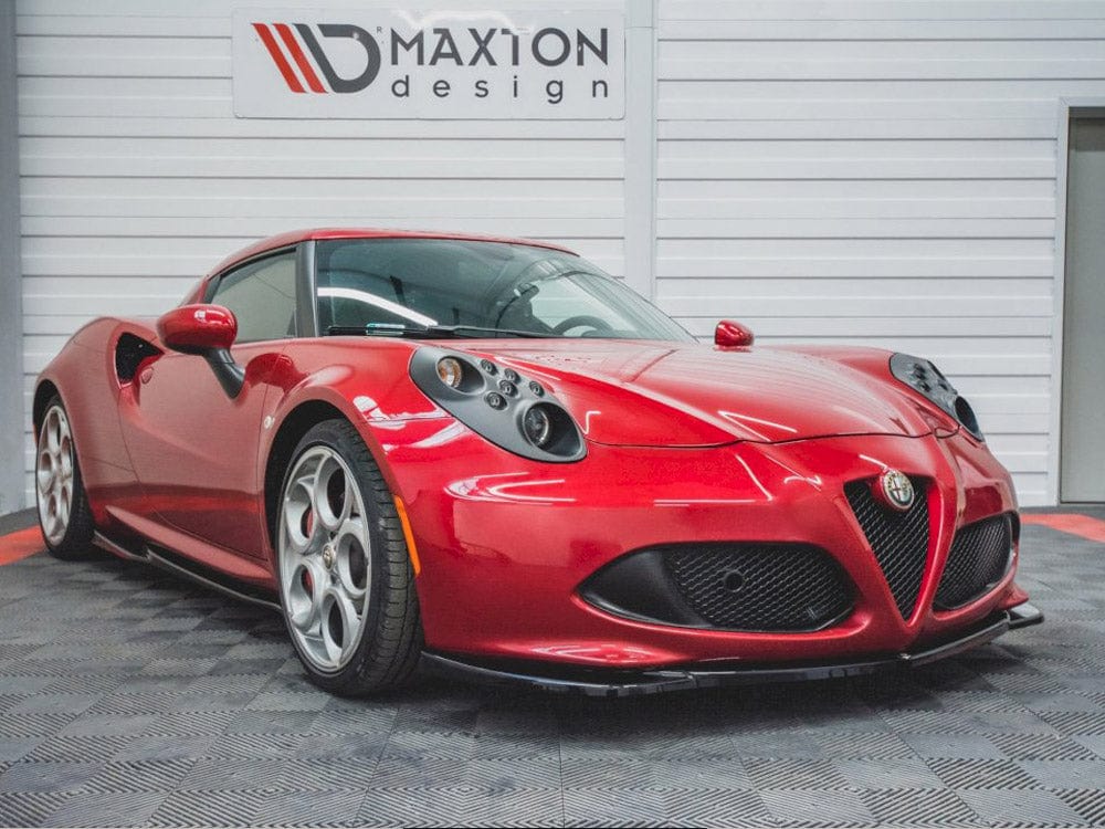 Maxton Design Gloss Black Front Splitter Alfa Romeo 4C 2013-2017 Maxton Design SR