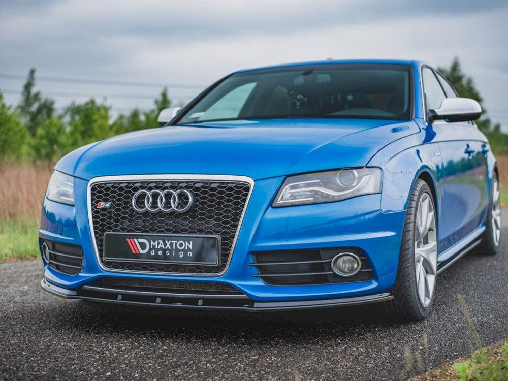 Maxton Design Gloss Black Front Splitter Audi S4 / A4 S-Line B8 Maxton Design SR