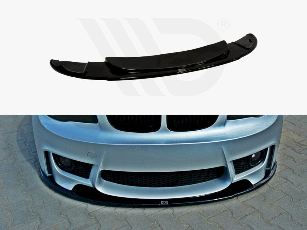 Maxton Design Gloss Black Front Splitter Bmw 1 E87 M-design 2004-2008 Maxton Design SR