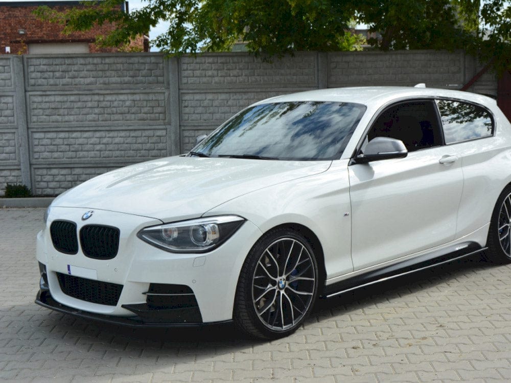 Maxton Design Gloss Black Front Splitter Bmw 1 F20/F21 M-power (Preface) 2011-2015 Maxton Design SR