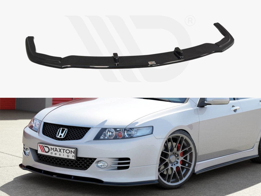 Maxton Design Gloss Black Front Splitter Honda Accord VII Type-s 2002-2007 Maxton Design SR