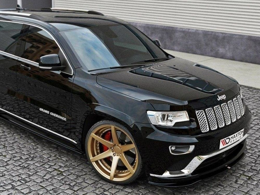 Maxton Design Gloss Black Front Splitter JEEP Grand Cherokee WK2 Summit (Facelift) 2014- Maxton Design SR