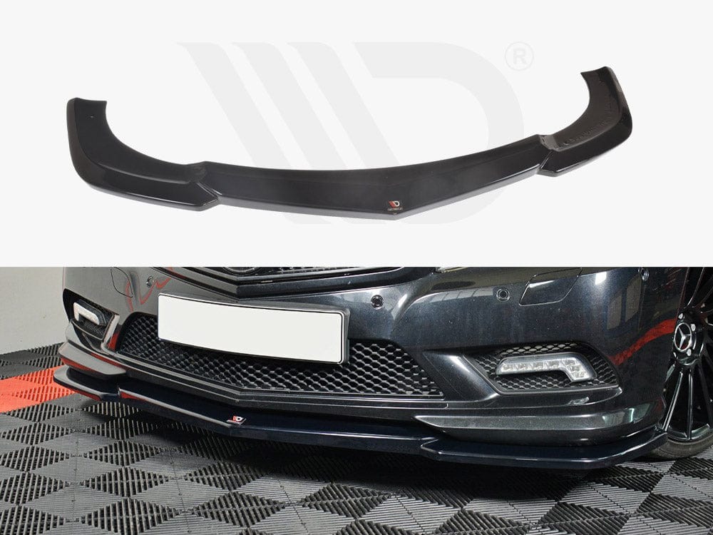 Maxton Design Gloss Black Front Splitter Mercedes E-Class W207 Coupe AMG Line Maxton Design SR