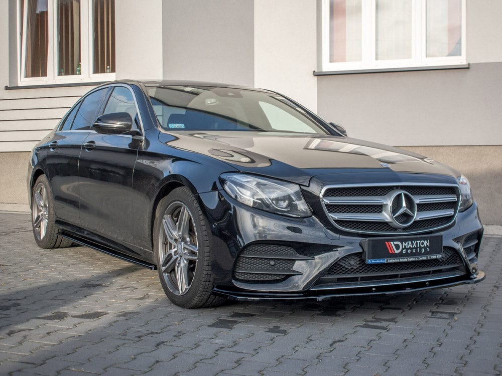 Maxton Design Gloss Black Front Splitter Mercedes E43 AMG / AMG Line W213 Maxton Design SR