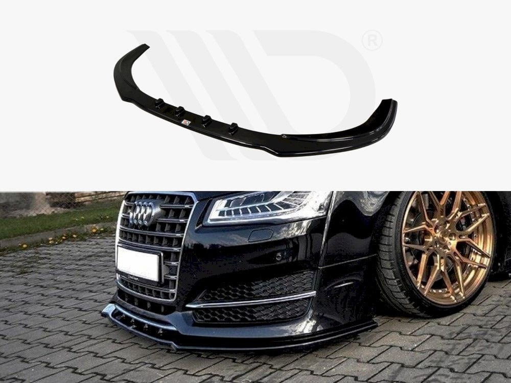 Maxton Design Gloss Black Front Splitter V.1 Audi S8 D4 FL 2015-2017 Maxton Design SR