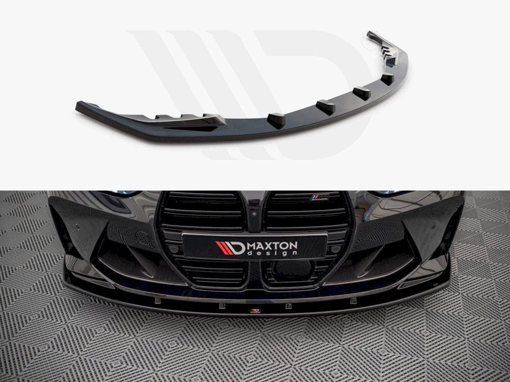 Maxton Design Gloss Black Front Splitter V.1 Bmw M4 G82 / M3 G80 2021- Maxton Design SR