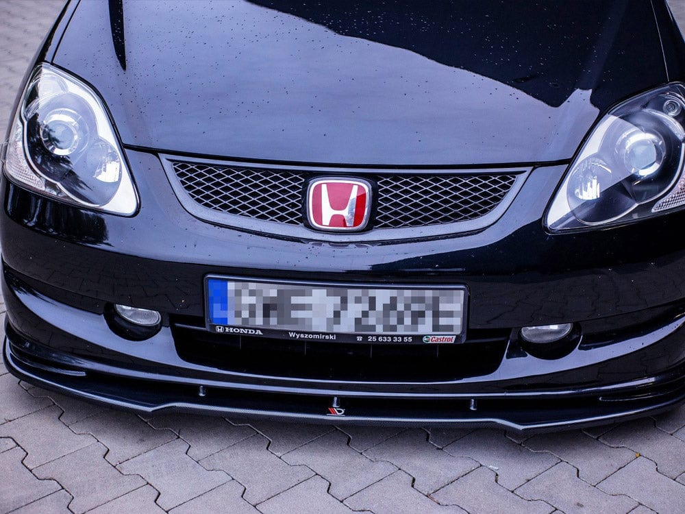 Maxton Design Gloss Black Front Splitter V.1 Honda Civic EP3 (MK7) Type-r/s Facelift 2004-2006 Maxton Design SR