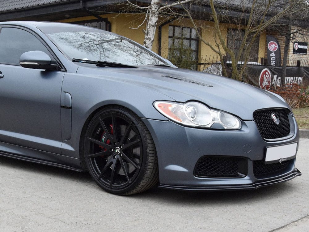 Maxton Design Gloss Black Front Splitter V.1 Jaguar XF- R 2007-2011 Maxton Design SR