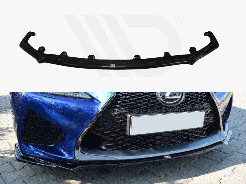 Maxton Design Gloss Black Front Splitter V.1 Lexus RC F 2014-2019 Maxton Design SR