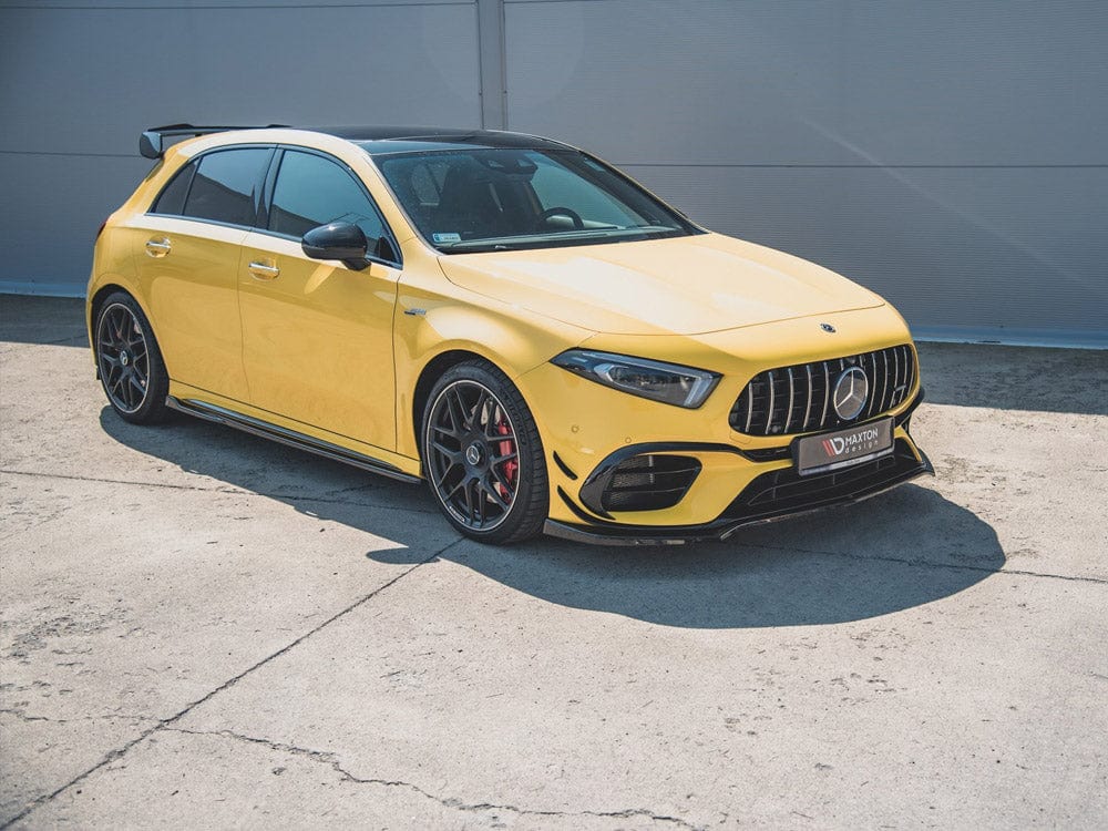 Maxton Design Gloss Black Front Splitter V.1 Mercedes AMG A 45 S Aero Pack W177 Maxton Design SR
