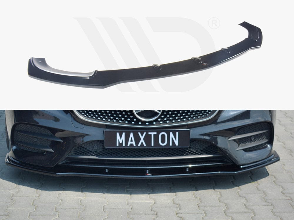 Maxton Design Gloss Black Front Splitter V.1 Mercedes E-Class W213 Coupe (C238) AMG-Line Maxton Design SR