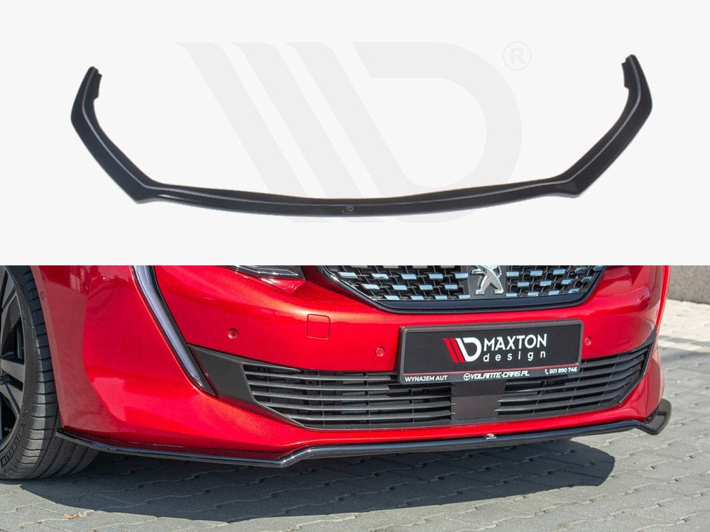 Maxton Design Gloss Black Front Splitter V.1 Peugeot 508 SW MK2 Maxton Design SR