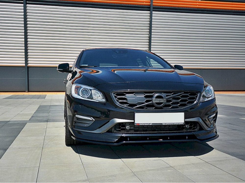 Maxton Design Gloss Black Front Splitter V.1 Volvo V60 Polestar Facelift Maxton Design SR