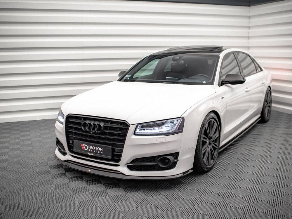 Maxton Design Gloss Black Front Splitter V.2 Audi S8 D4 FL 2015-2017 Maxton Design SR