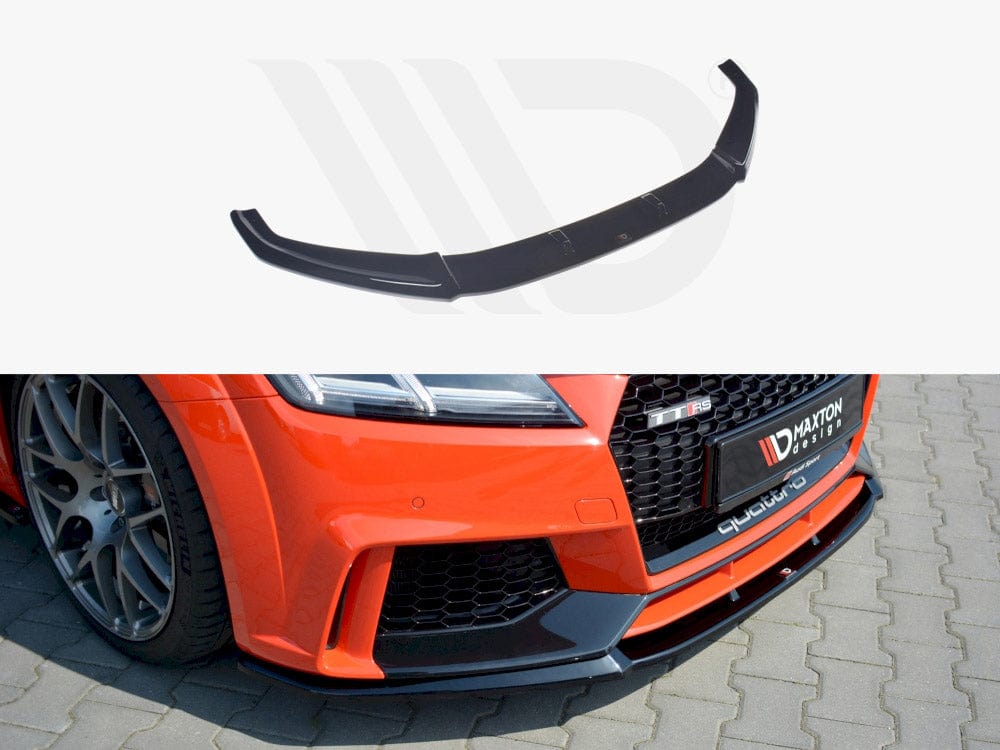Maxton Design Gloss Black Front Splitter V.2 Audi TT MK3 (8S) RS 2016-2020 Maxton Design SR