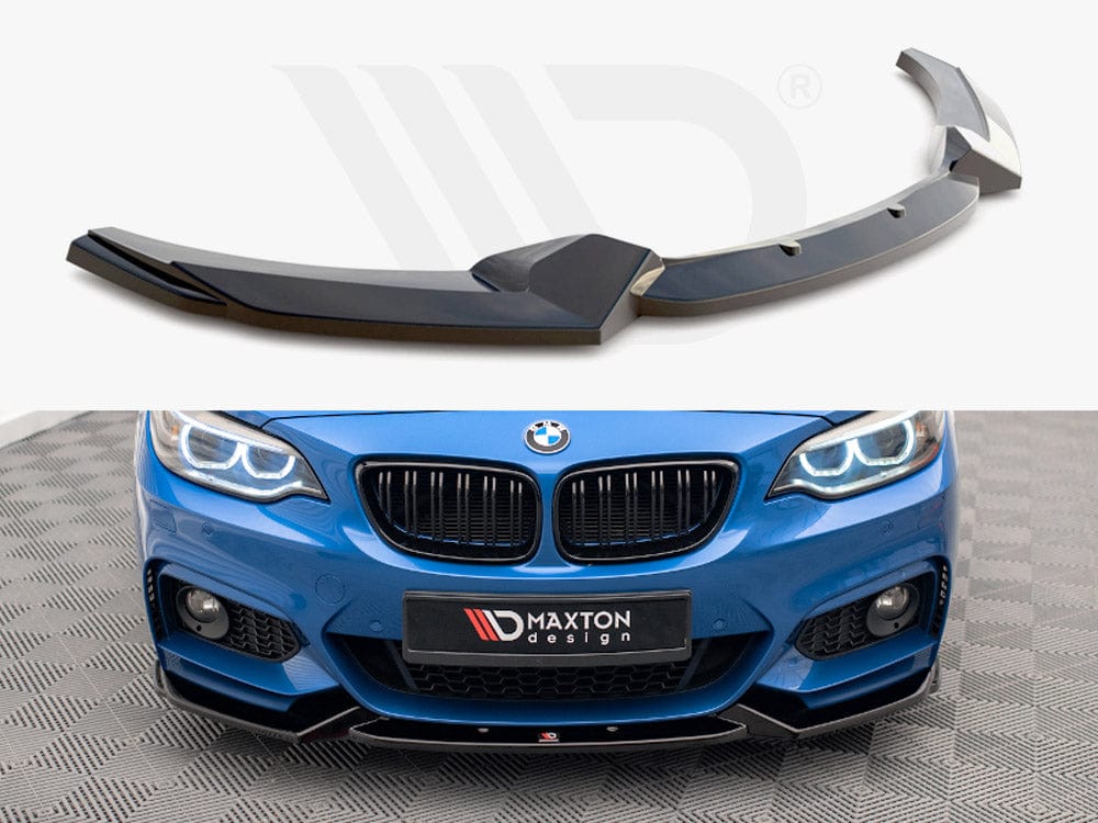 Maxton Design Gloss Black Front Splitter V.2 BMW 2 M-Pack F22 Maxton Design SR