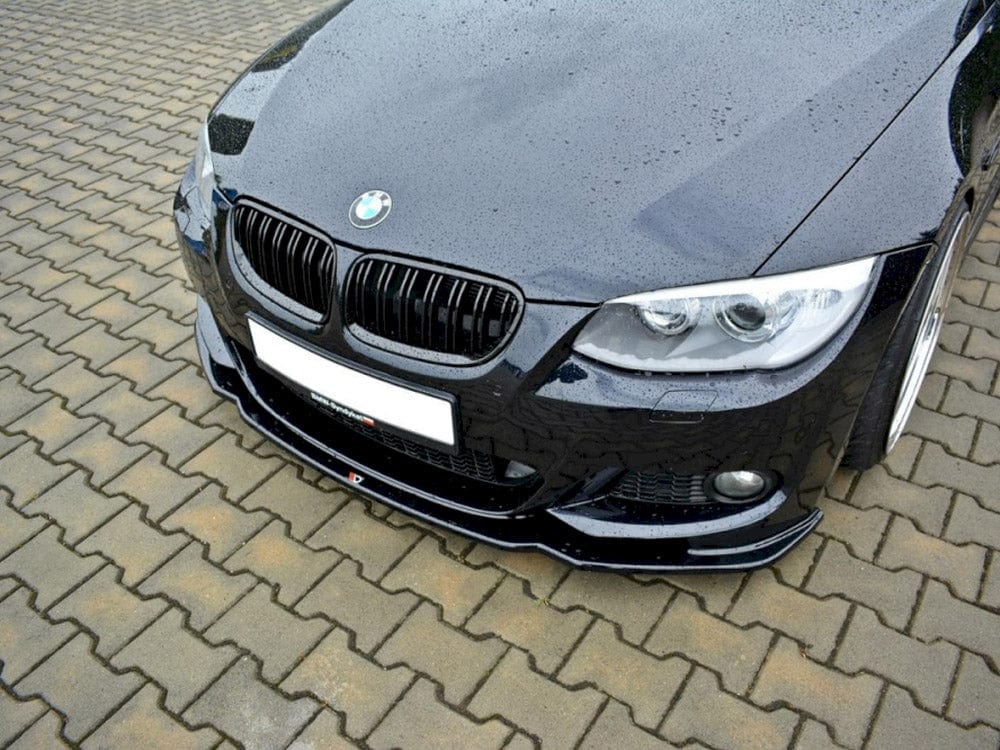 Maxton Design Gloss Black Front Splitter V.2 Bmw 3 E92 M-sport Facelift 2010-2013 Maxton Design SR