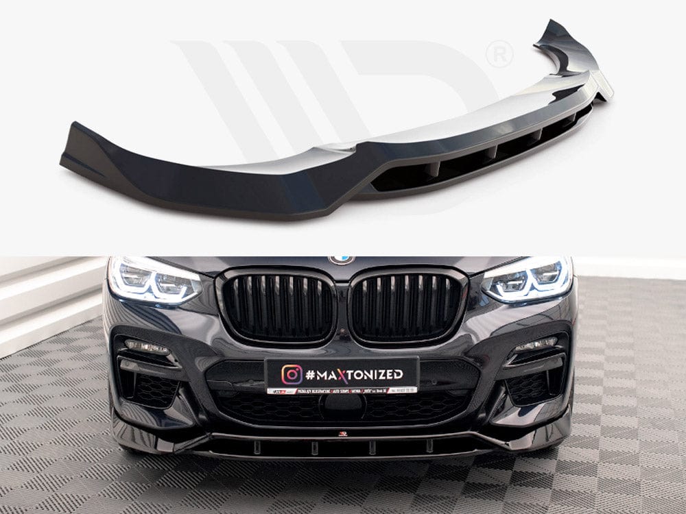 Maxton Design Gloss Black Front Splitter V.2 BMW X3 M40d / M40i / M-Pack G01 Maxton Design SR