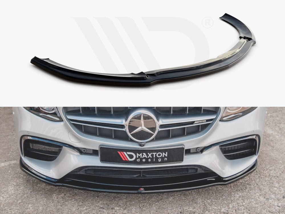 Maxton Design Gloss Black Front Splitter V.2 Mercedes E63 AMG Estate / Saloon S213 / W213 Maxton Design SR