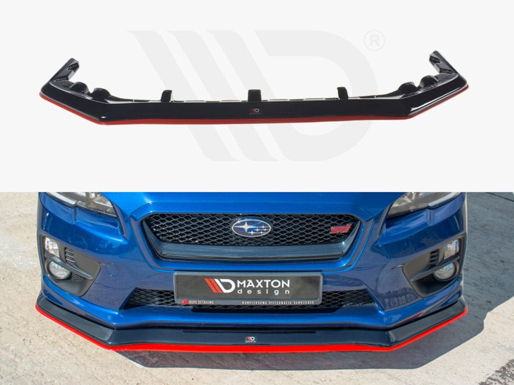 Maxton Design Gloss Black Front Splitter V.3 Subaru WRX STI Maxton Design SR