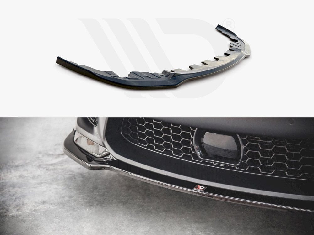 Maxton Design Gloss Black Front Splitter V2 Bmw M8 GRAN Coupe F93 2019- Maxton Design SR