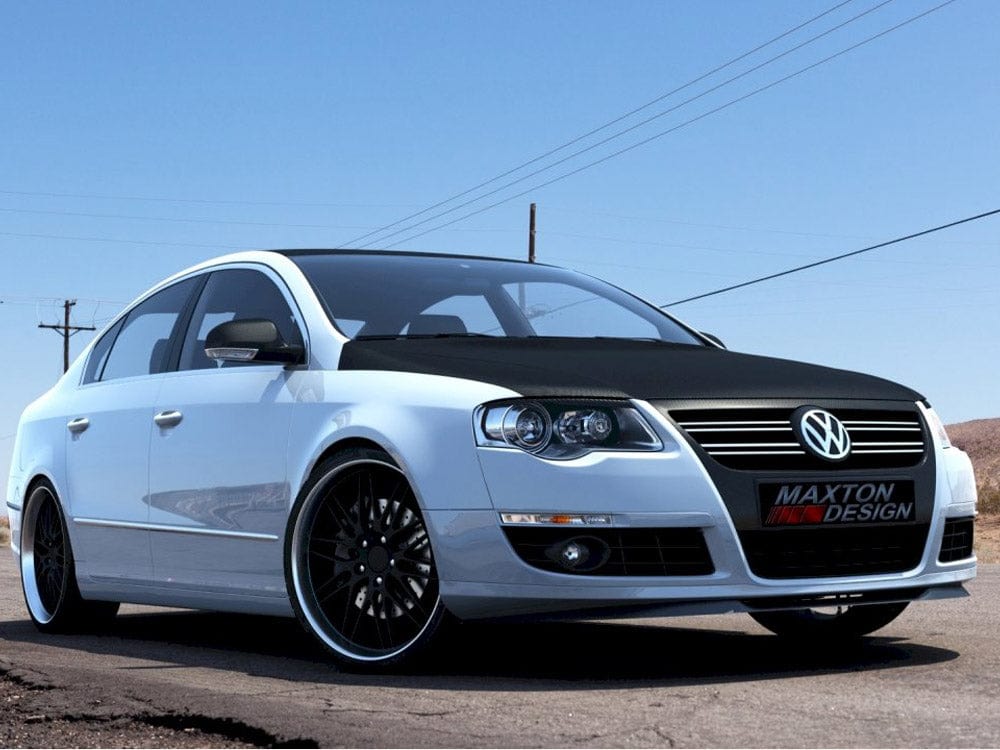 Maxton Design Gloss Black Front Splitter VW Passat B6 Maxton Design SR
