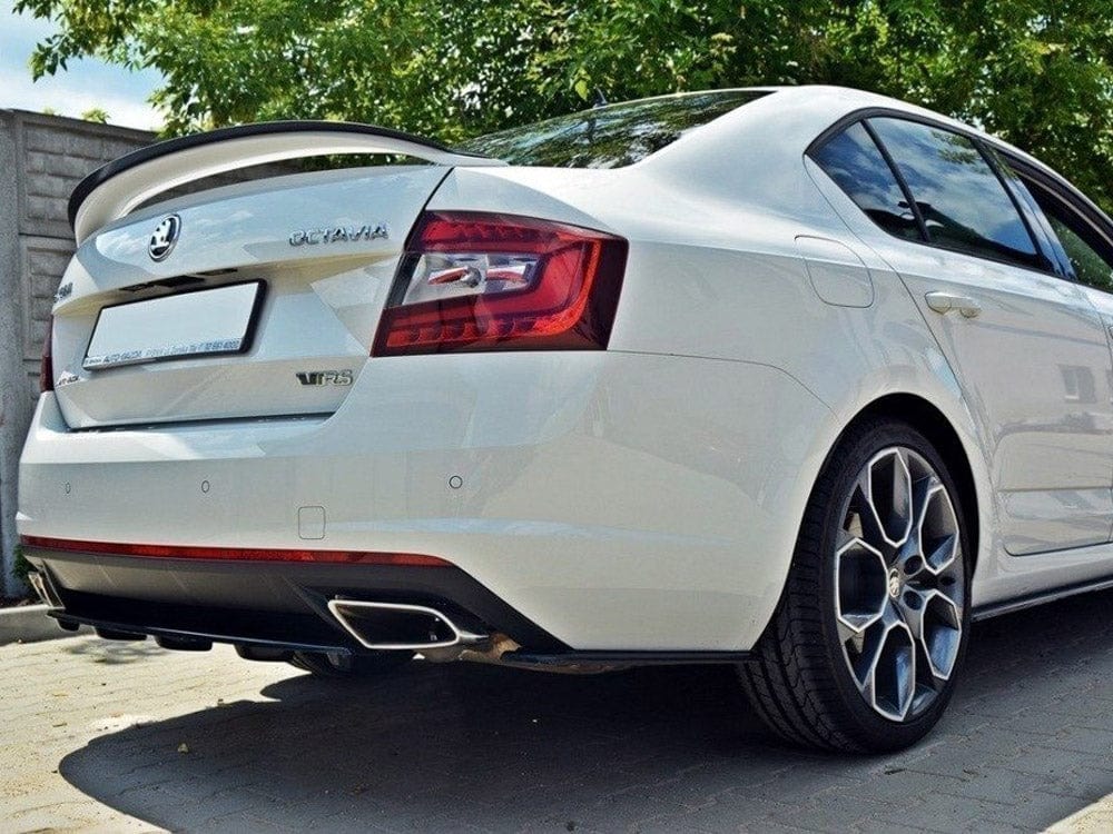 Maxton Design Gloss Black / No Central Rear Splitter Skoda Octavia VRS MK3/ MK3.5 Hatchback/ Estate Maxton Design SR