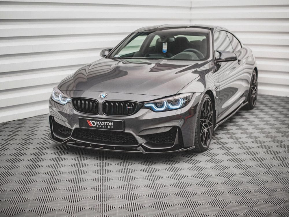 Maxton Design Gloss Black / No Front Splitter Bmw M4 F82 2014- Maxton Design SR