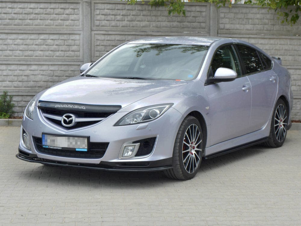 Maxton Design Gloss Black / No Front Splitter Mazda 6 MK2 Sport Hatch (Gh-series) Pre-facelift 2008-2010 Maxton Design SR