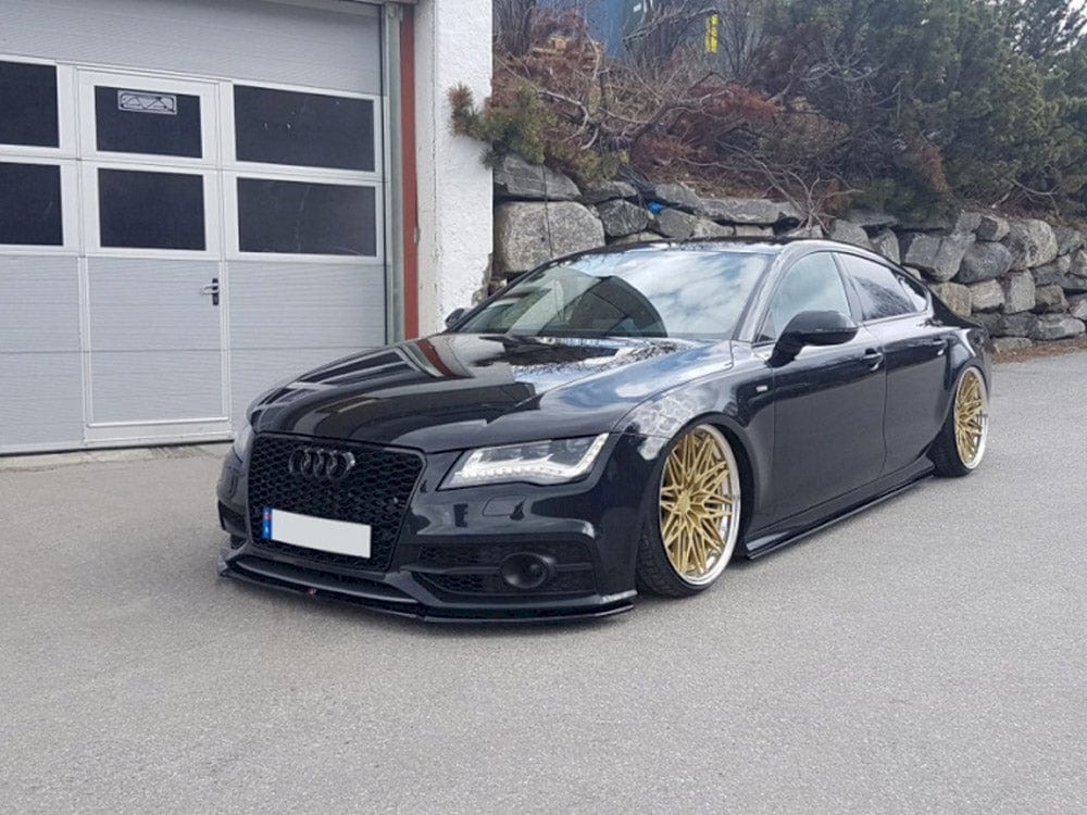 Maxton Design Gloss Black / No Front Splitter V.1 Audi S7 / A7 S-line C7 2010-2014 Maxton Design SR