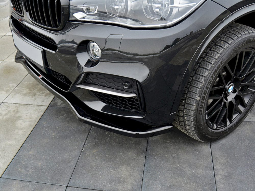 Maxton Design Gloss Black / No Front Splitter V.1 Bmw X5 F15 M50D 2014-2018 Maxton Design SR
